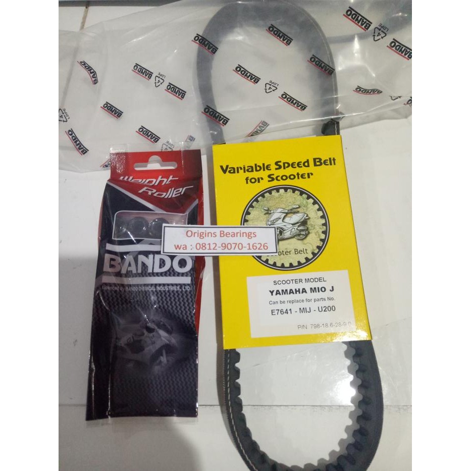 V BELT MIO J WITH ROLLER BANDO ORIGINAL ASLI