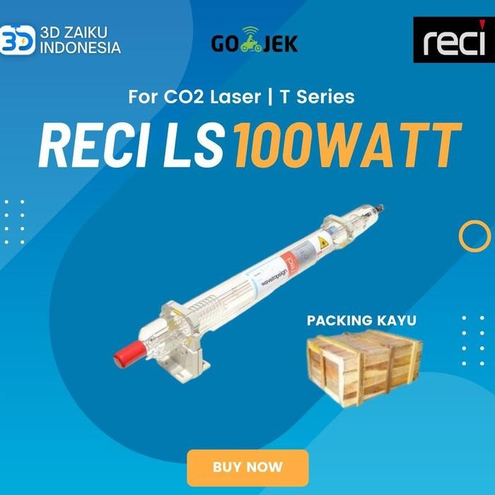 Terlaris Long Life Tabung Laser Co2 100 Watt 100Watt Merek Reci Dengan Garansi