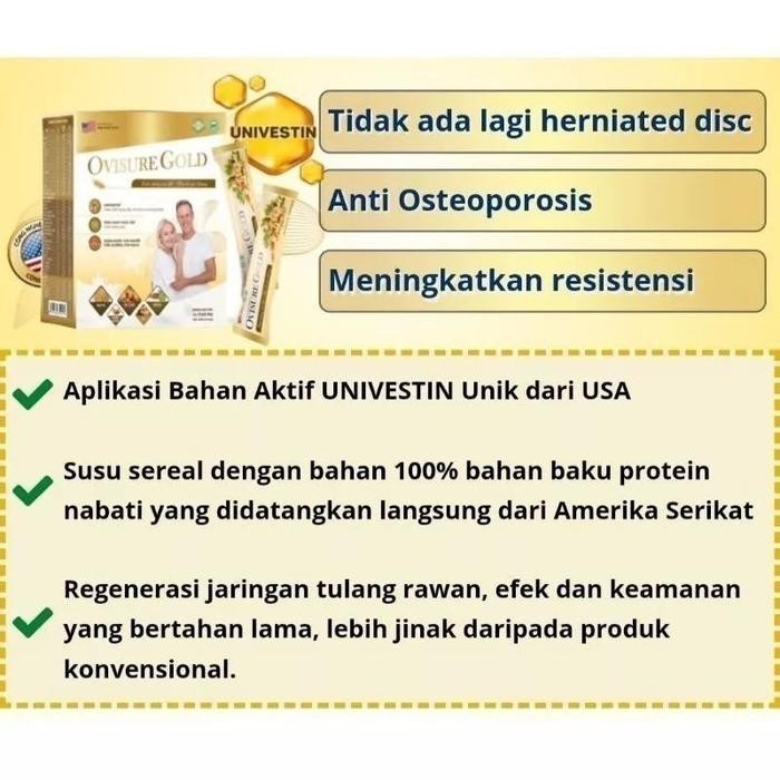 

(Expert) PAKET OVISURE GOLD MILK USA 12 SACHET SUSU KACANG ATASI MASALAH TULANG SENDI