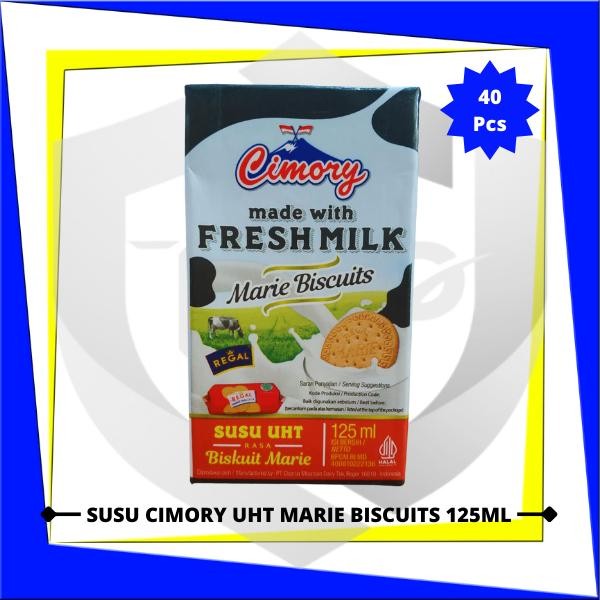 

(Expert) CIMORY Susu UHT Marie Biscuit 125ml x 40 pcs (1 Karton)