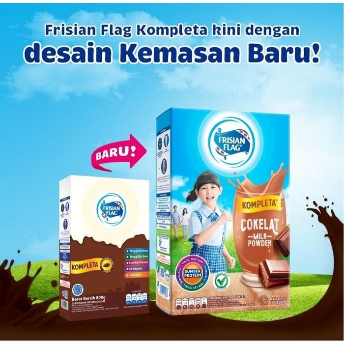 

(Expert) Frisian Flag Kompleta Cokelat 800gr - Susu Bubuk Keluarga