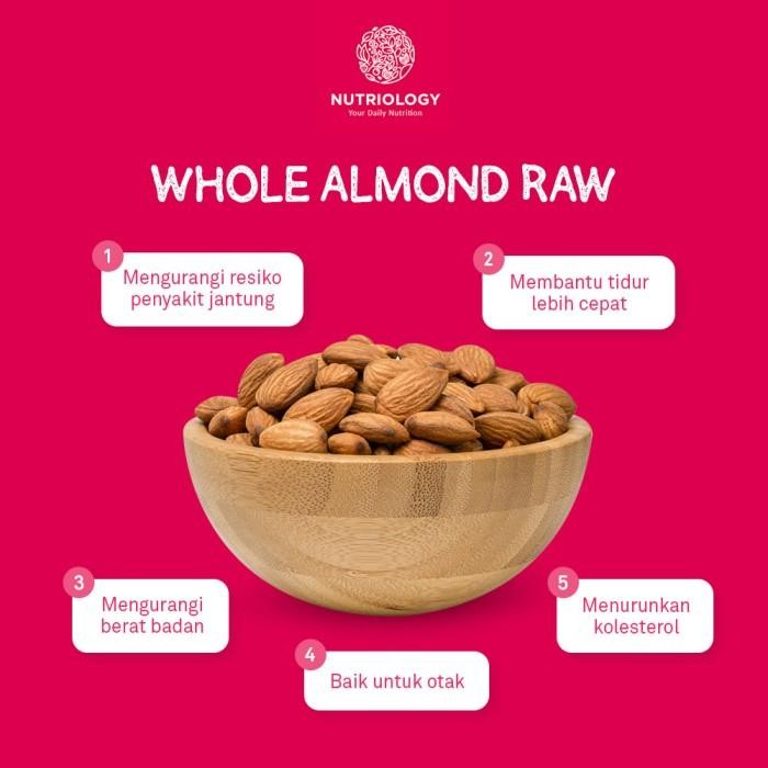 

(Expert) Kacang Almond Utuh Mentah 1KG - Natural & Premium
