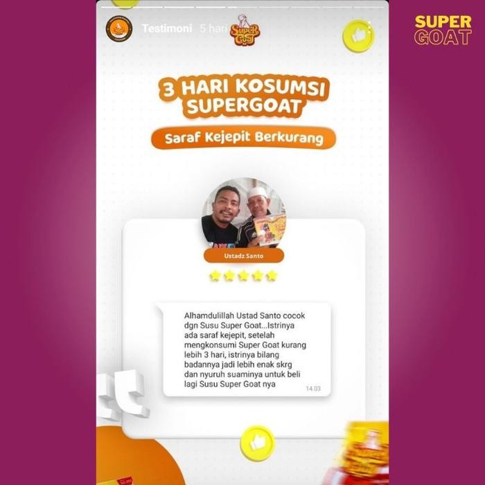 

(Expert) (FREE LM 0,001) SUPERGOAT / Super Goat Plus Gula Aren - Susu Kambing Etawa