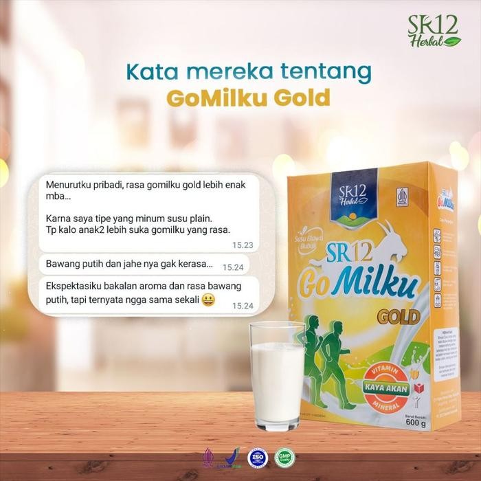 

(Expert) SR12 GO MILKU GOLD / SUSU ETAWA TANPA GULA TINGGI KALSIUM VITAMIN TULANG