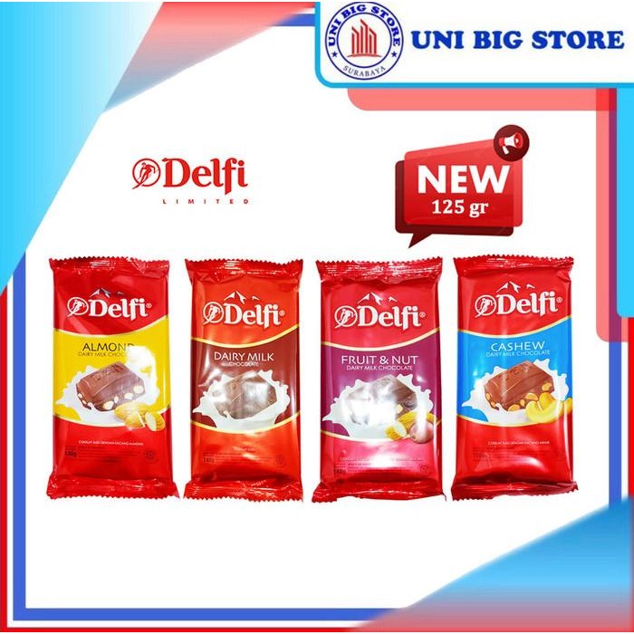 

(Expert) Delfi Dairy Milk Chocolate Almond Fruit Nut 140g Cashew 155g Coklat