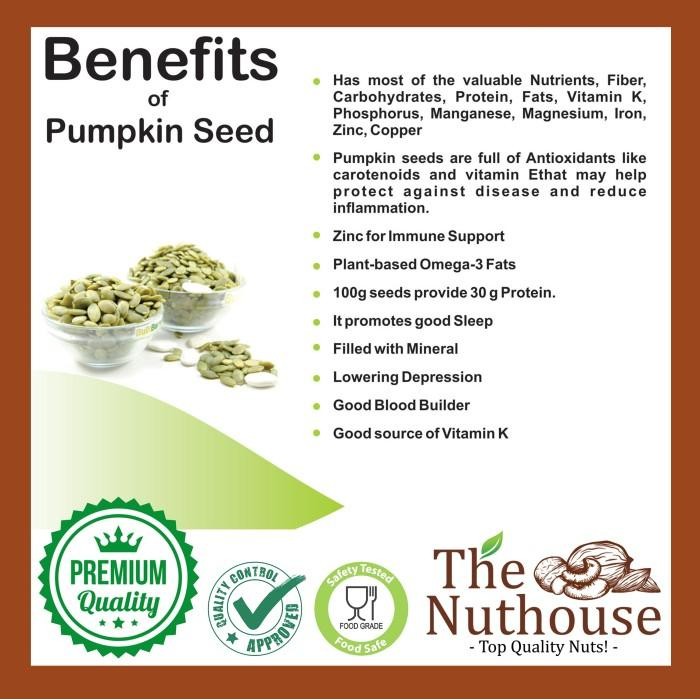 

(Expert) 500gr Pumpkin Seeds Roasted / Biji Labu Kupas Panggang (Oven)