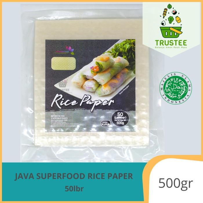 

(Expert) Java Super Food Rice Paper / Kulit Lumpia Kotak 50 Lembar HALAL 500gr