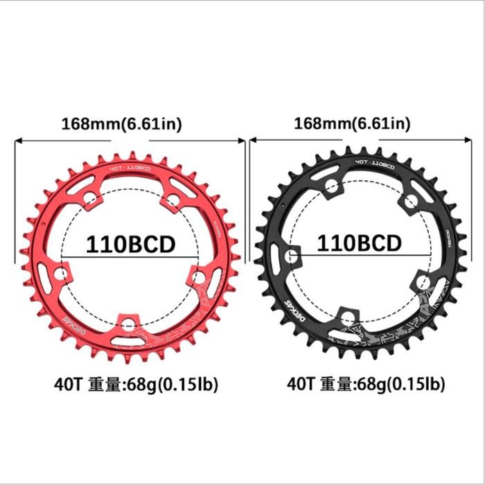 Chainring 36T 38T 40T 42T Deckas 110 BCD Narrow Wide