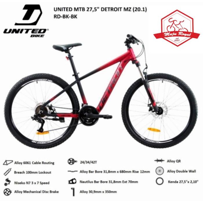Mtb United Detroit MZ 21 Speed Disc brake 27.5 inch