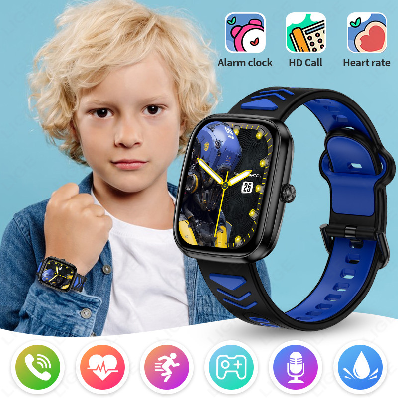 LIGE Kids Smartwatch Teenage Pedometer Sports Children Smartwatch Boys Girls Present Wireless