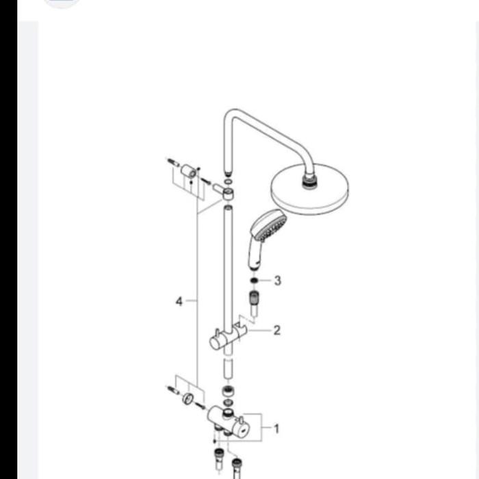 GROHE SHOWER SET TEMPESTA COSMOPOLITAN 200