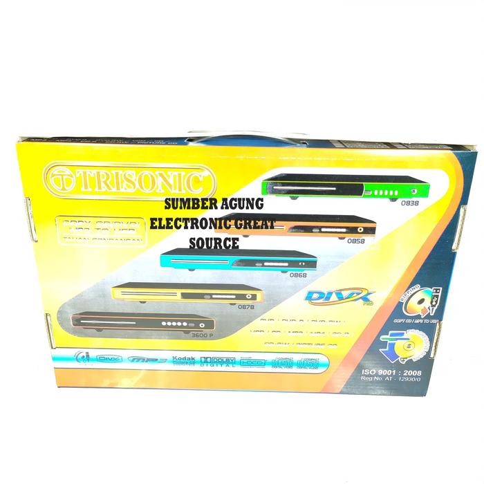 Trisonic Dvd Player Mp3 Divx Berkualitas Awet Hdcd Disc Lengkap Dengan Pasti Ori