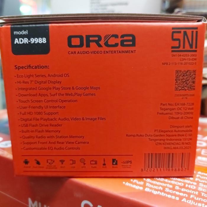 Head Unit Orca Android 7 Inch