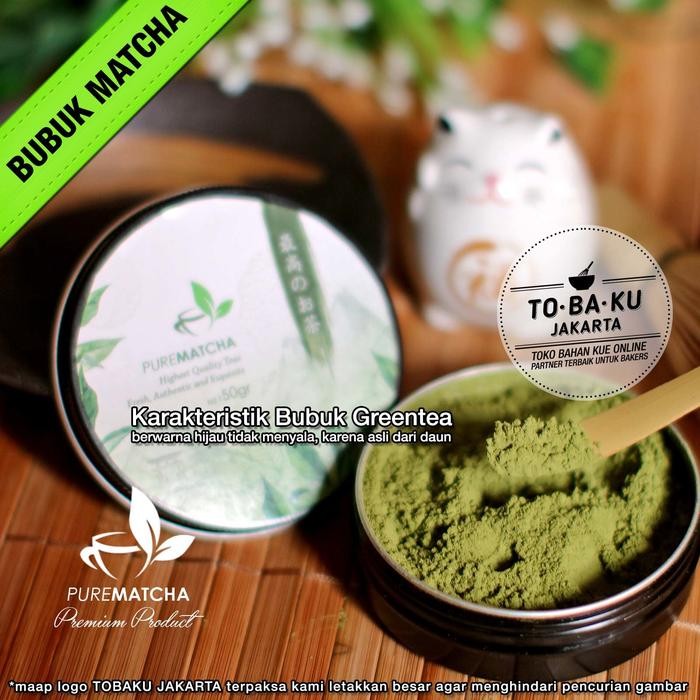 

Pure Matcha Powder 50gr Kaleng Bubuk Matcha Murni Green Tea Premium