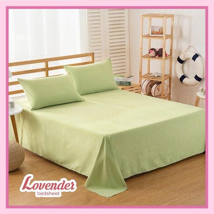 Kain sprei polos katun jepang [lovender bedsheet]