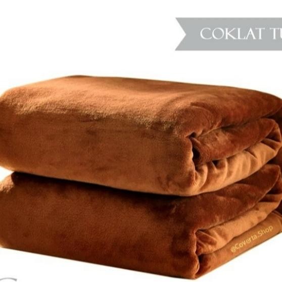 Selimut Bulu Tebal Polos uk 150x200cm