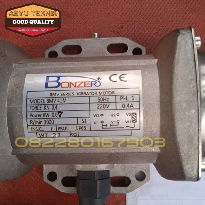 VIBRATING MOTOR 1PHASE TIPE BMV 41 MERK BONZER