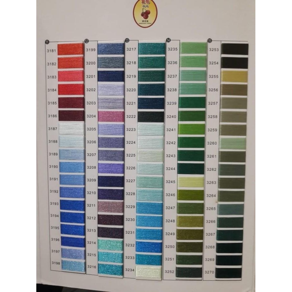 (Expert) BENANG BORDIR 100% POLYSTER FUYI