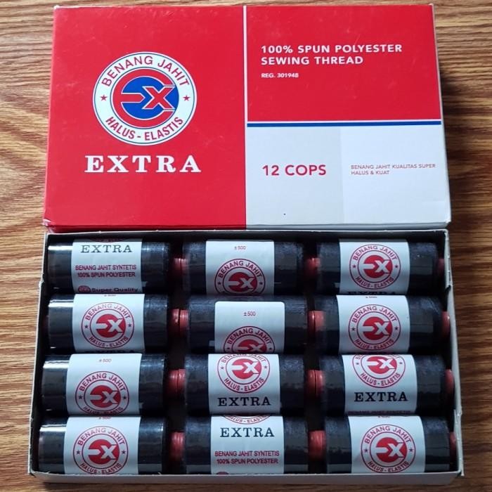 [Expert] Benang Jahit Extra - Hitam