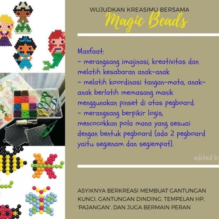 (Expert) Mainan Edukasi Anak Abaca Magic Beads