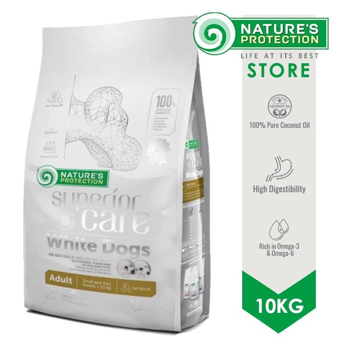 Nature Protection White Dog Adult Lamb 10kg Nature's Protection