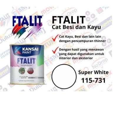 KANSAI FTALIT (CAT KAYU DAN BESI) SUPER WHITE - PAIL