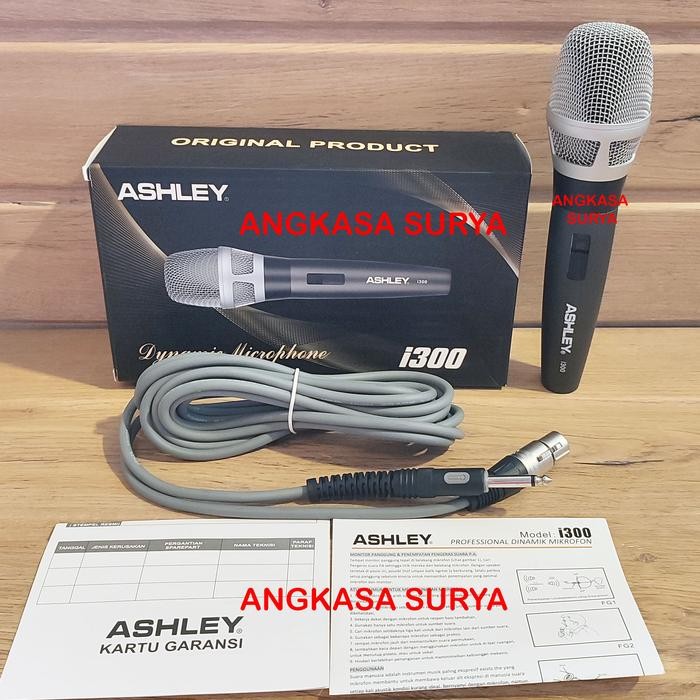 Mic Kabel ASHLEY I300 / I 300 ORIGINAL Microphone Ashley i300