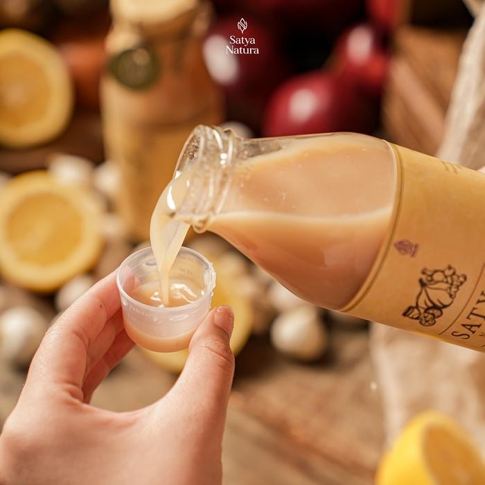 

(Paket 5 Botol) Satya Jus Bawang Putih Tunggal Jahe Merah Madu Hutan Cuka Apel Lemon Tr Natural Dan