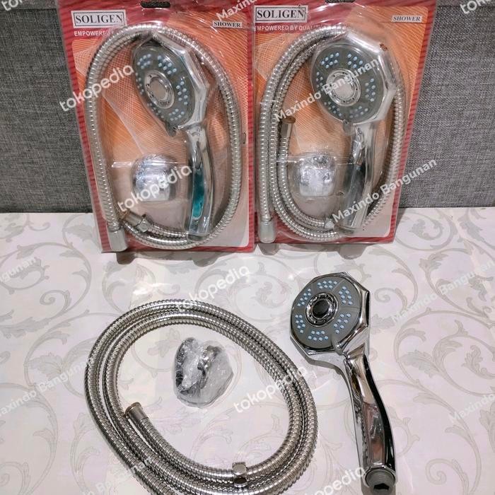 Hand Shower Soligen Chrome Stainless / Handshower Mandi Soligen A135
