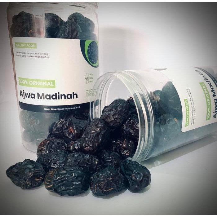 

Kurma Ajwa Madinah 500Gr Repack Korma Nabi Ajwah Azwa Al-Madinah Dates Medina Grade 1 Toples