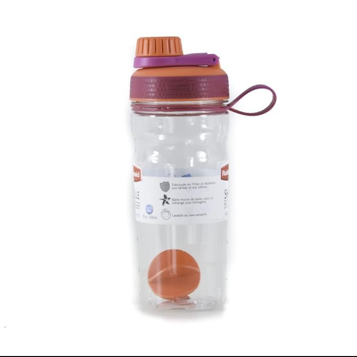 Rubbermaid 600 Ml Botol Shaker - Hitam/Hijau Pasti Ori