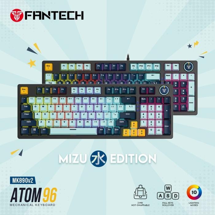 (Expert) Fantech ATOM96 MK890 RGB Keyboard Gaming Mechanical