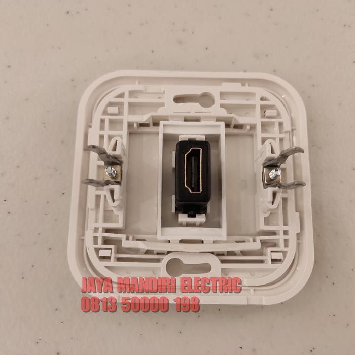 (Expert) OUTLET HDMI PANASONIC WHITE TANPA KABEL / PORT HDMI PANASONIC