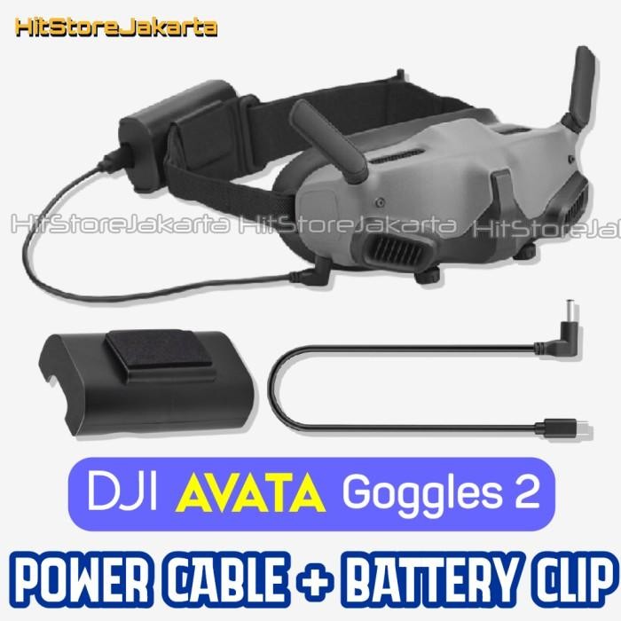 [Expret] Power Cable For DJI Avata Goggles 2 Battery Clip Holder Baterai
