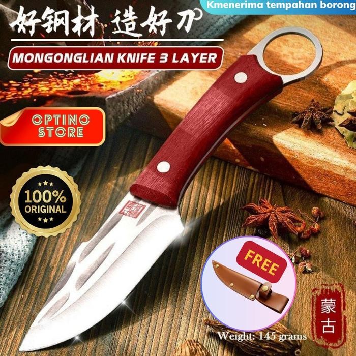 Ada 3 LAPISAN ANTI KARAT PISAU/Pisau 3 Dapur Mongolia Lapisan