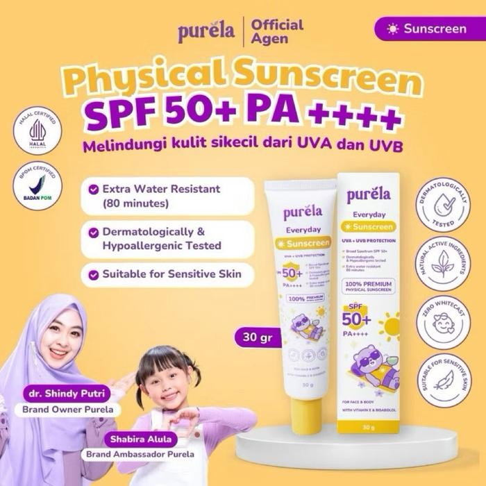 [AB] PURELA Kiddy Glow by dr. Shindy Sunscreen FaceCream Head To Toe Hair Lotion Cleansing Gel Body