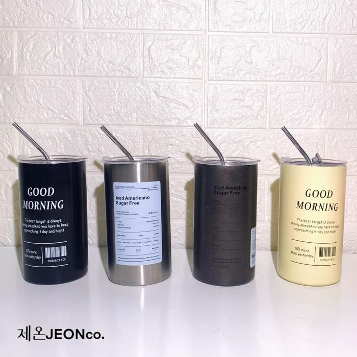 Botol tumbler Minum Stainless Steel Tumblr Sedotan Cangkir/Botol Minum Kopi Sedotan/Cangkir Thermos