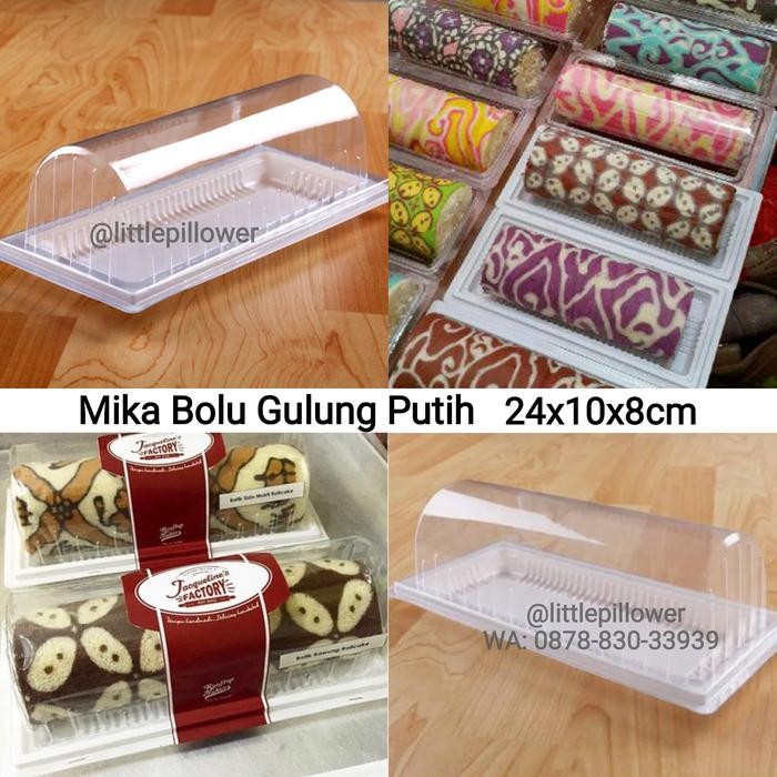 Mika Bolu Gulung Putih/ Mika Bolu Panjang/ Tray Bolu Gulung