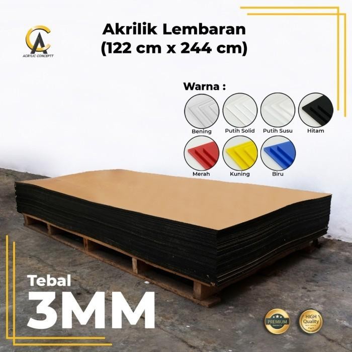 (Expert) AKRILIK LEMBARAN / ACRYLIC LEMBARAN UKURAN 122CM X 244CM