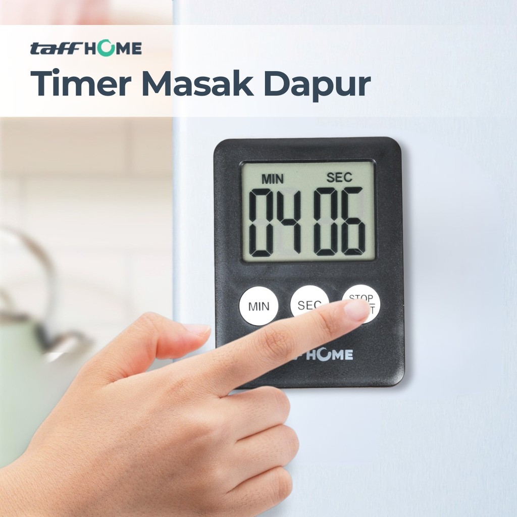 

TaffHOME Mini Timer Masak Digital Dapur Kitchen Stopwatch - 704AAB