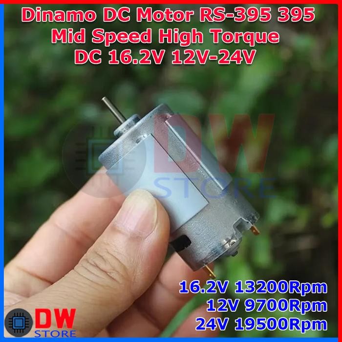 TERLARIS.. Dinamo DC Motor RS395 RS 395 DC 16.2V 12V-24V High RPM High Torque