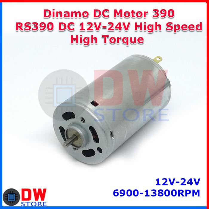 TERLARIS.. Dinamo DC Motor RS390 RS 390 DC12V-24V High RPM Speed Torque