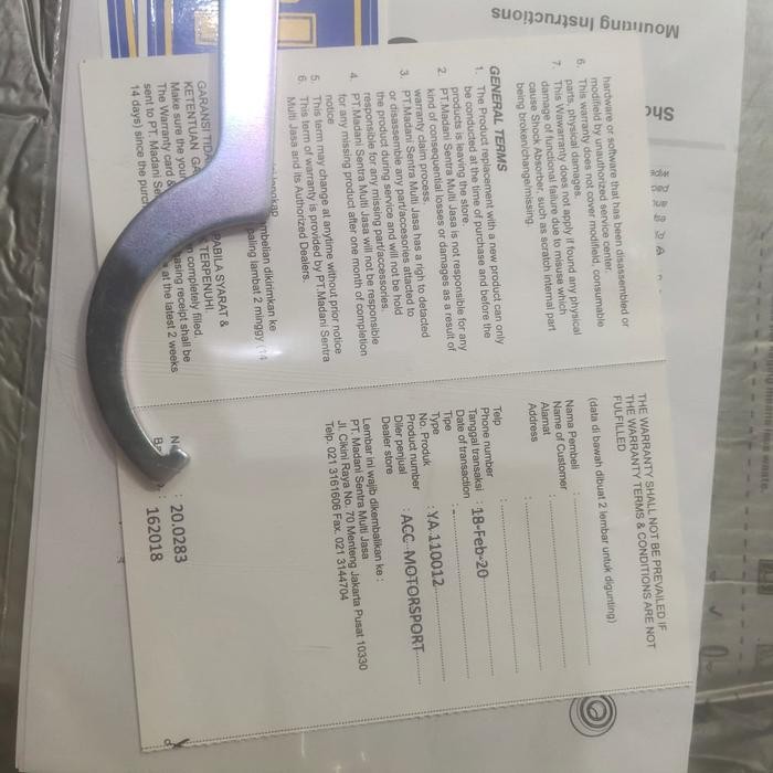 Shock Ohlins Mio Ya 110012