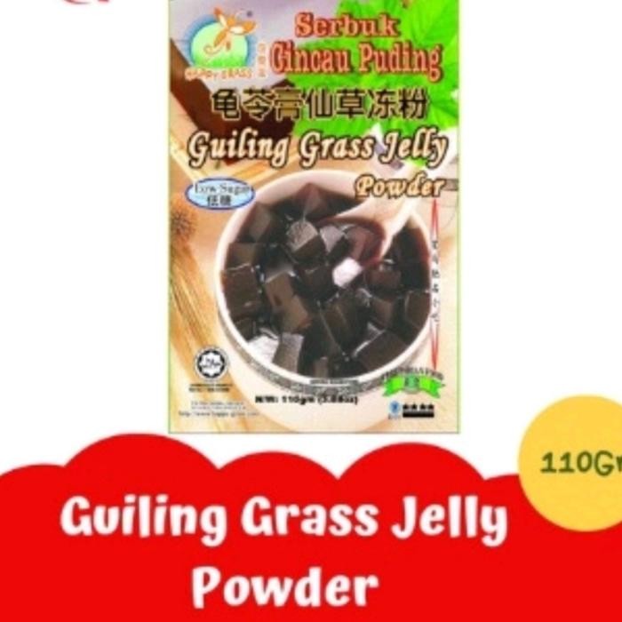

serbuk cincau puding Happy grass guiling grass jelly powder halal BPOM