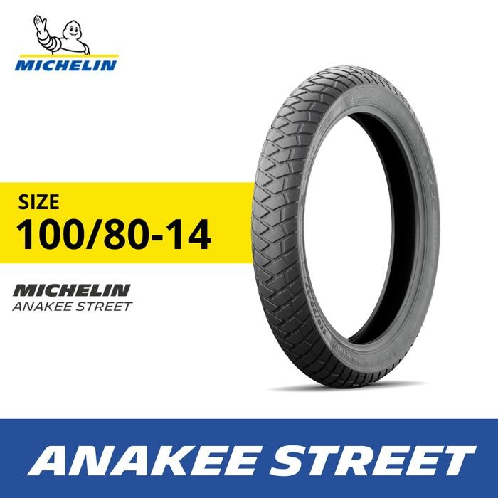 Michelin Ban Motor Anakee Street 100-80 R14 - Ban Tubeless