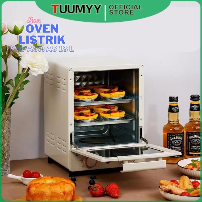 [Cod] Oven Listrik 18 Liter Oven Pemanggang Multifungsi Pemanggang Breakfast Maker Serbaguna