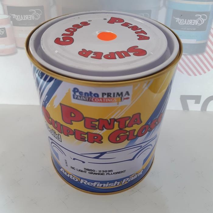 Cat Penta Super Gloss Nc Fluorent/Warna Stabilo Hijau & Kuning -1Kg #Gratisongkir