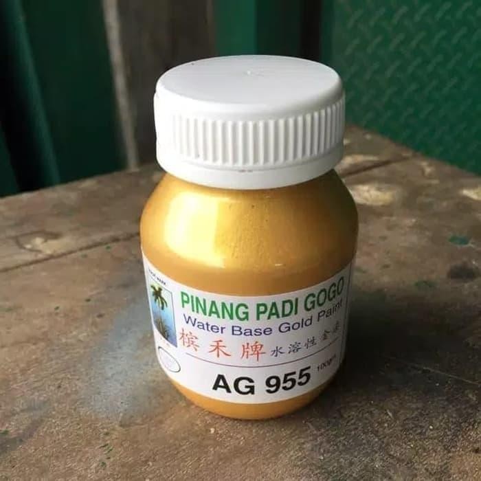 Promo Cat Emas Pinang Padi / Water Base Gold Paint - Buy 2 Get 1 #Gratisongkir