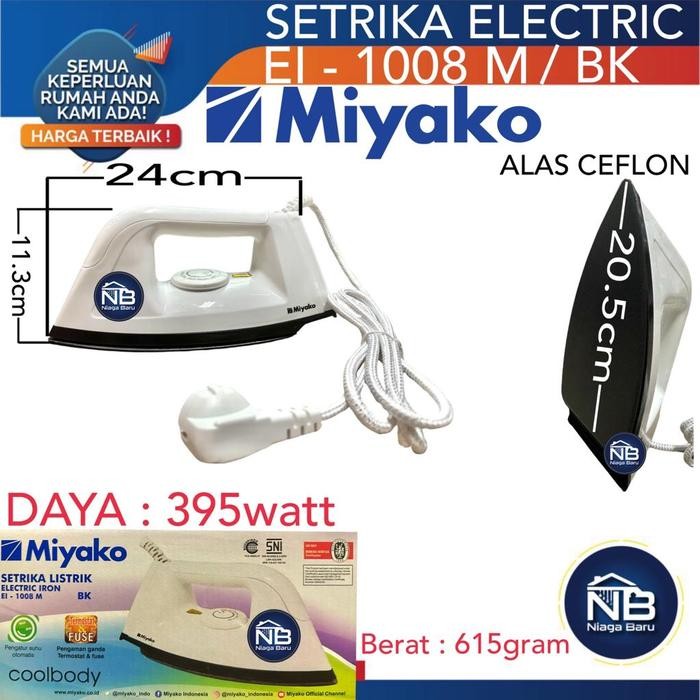 Setrika Miyako El 1008 M El1008M Setrika Listrik