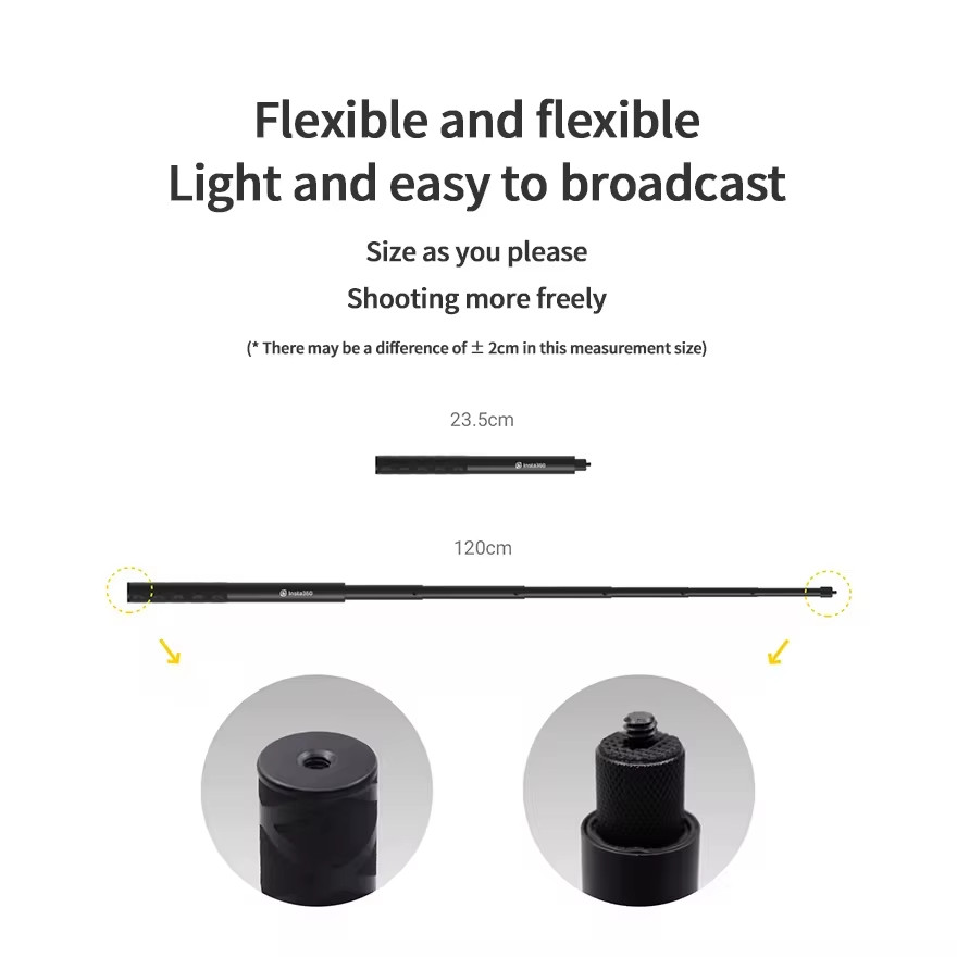 In stock Insta360 Selfie Stick for Insta360 Bullet Time / Insta360 ONE X3 / Insta360 ONE X2 /